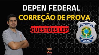 Correção da Prova DEPEN 2015  Questões de LEP [upl. by Airamat]