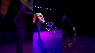 Circus collab LED Cyr wheel and LED jump rope cirque jumprope led cyrwheel talent [upl. by Adnov]