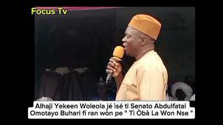 HON ABDULFATAI OMOTAYO BUHARI NI TI OBA GHANDHI AFOLABI OLAOYE ORUMAGEGE LAWON NSE [upl. by Adnical]