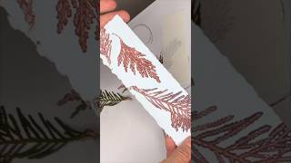 ASMR printmaking leaves  intaglio process 😍 [upl. by Anaik]