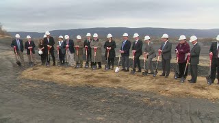 Groundbreaking For New WilkesBarre Area School [upl. by Aihsram]