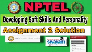 Developing Soft Skill and Personality Assignment Solution week2 nptelnptel ntptelsolution [upl. by Honey]