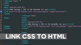 How to Link CSS to HTML Document [upl. by Anile]