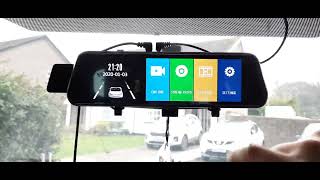 Installing Rear View Mirror Car Dvr Camera Dash Cam [upl. by Zap]