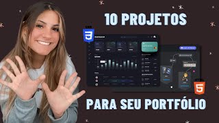 10 ideias de projetos em HTML e CSS para adicionar no portfólio [upl. by Deirdre]