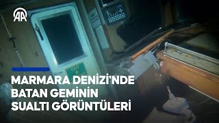 Marmara Denizinde batan quotBatuhan Aquot adlı kargo gemisinin sualtı görüntüleri [upl. by Neerehs]