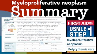 Myeloproliferative neoplasm Summary in HindiUrdu [upl. by Gayner772]