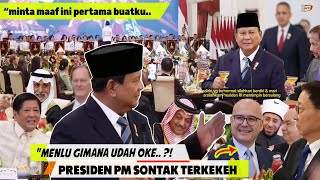 Grogi Presiden Prabowo Pertama MenjamuSultan Presiden PM Kontan Terkekeh Suasana formal Brubah Cria [upl. by Oak]