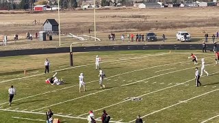 Frenchtowns Leighton Cyr scores on a 20yard reception just before halftime Saturday [upl. by Stagg942]