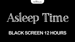 Time To Fall Asleep  Sleep Music for Relaxing Deep Sleep  Black Screen [upl. by Senalda]