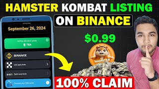 Hamster Kombat Listing on Binance  Hamster Kombat Coin Price in Binance  Hamster Kombat Withdraw [upl. by Lesser]