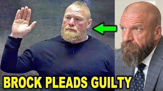 Brock Lesnar Pleads Guilty in Vince McMahon Case as Triple H Continues to Erase Brock from WWE [upl. by Eardnaed732]