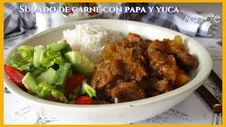 SUDADO o ESTOFADO de CARNE COLOMBIANO  Prepara la más deliciosa Carne Guisada o Estofado de Carne [upl. by Kraft677]