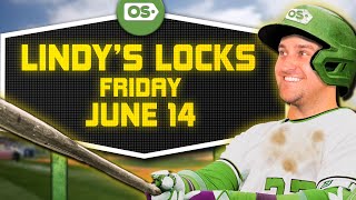 MLB Picks for EVERY Game Friday 614  Best MLB Bets amp Predictions  Lindys Locks [upl. by Ellerehc272]