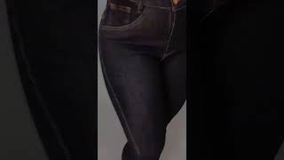 CALÇA JEANS FEMININA PRETA SKINNY C ELASTANO SKU3401 [upl. by Roderica]