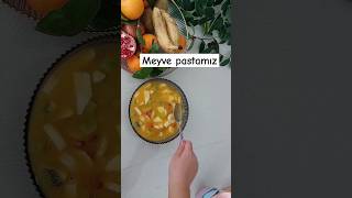 ✅️5 DK DA MEYVELİ PASTA YAPTIM pasta meyvelipasta [upl. by Heisel610]