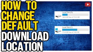 How to Change Default Download Location Storage in Windows 111087  Change Download Location [upl. by Sucramaj]