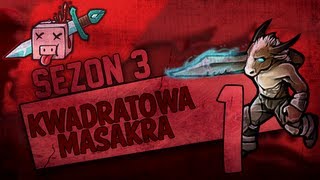 Kwadratowa Masakra S3E01  Spawner Endermanów oraz pierwsze walki [upl. by Rojam]