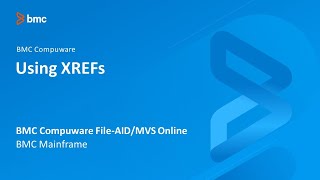 BMC Compuware FileAIDMVS Online  Using XREFs [upl. by Mackie]