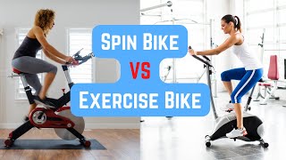 Spin Bike vs Exercise Bike  Which one is BETTER Differences [upl. by Jaynes545]