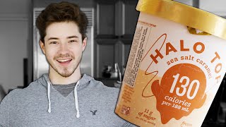 Halo Top Sea Salt Caramel Review  Quinns Cones [upl. by Nayar740]