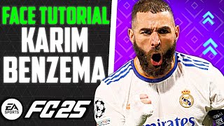 How to make KARIM BENZEMA in EA FC 25  Pro ClubsCareer Mode Face Creation [upl. by Mclain635]