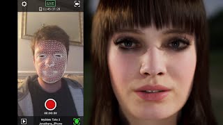 Metahuman Live Link Face Test in Unreal Engine [upl. by Cheadle]