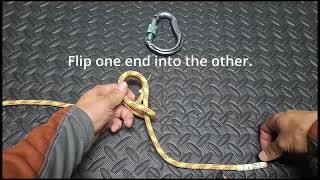 Quick Münter Hitch knot howto diy survival knot mountaineering [upl. by Ettinger]