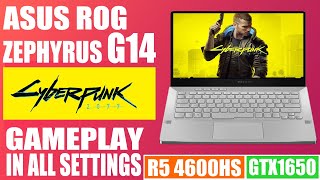 Asus Rog Zephyrus G14 Cyberpunk 2077 Gameplay in All Settings [upl. by Namolos819]