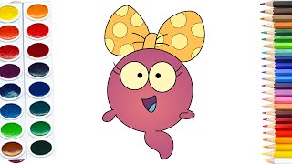 How to draw Polly Plantar from Amphibia  Disney Amphibia [upl. by Gaile136]