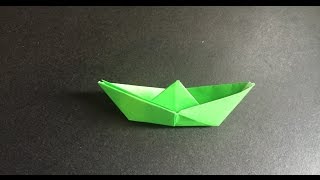 Origami for kid 兒童摺紙  A boat 小船 摺紙教學 [upl. by Euqirdor883]