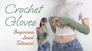 Crochet Fingerless Gloves  Indepth Tutorial for Beginners [upl. by Evvy]