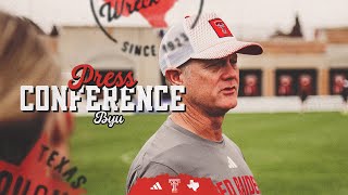 Texas Tech Soccer vs BYU Press Conference  Oct 24 2024 [upl. by Garlanda154]