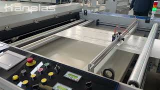 HPDB1500H Eye Mark Tracking Flying Knife Bottom Sealing Bag Making Machine [upl. by Moreta]