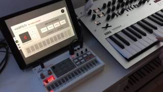 Demo of midiFILTrVS app that quotfixesquot the MIDI of the Volca Sample [upl. by Atisusej]