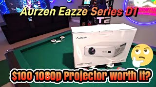 100 1080p Projector worth getting  Aurzen Eazze Series D1 Review [upl. by Collete]