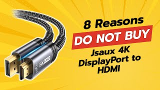 DONT BUY JSAUX 4K DisplayPort to HDMI Cable Adapter Before Watching THIS 😱🔌 [upl. by Htidra803]