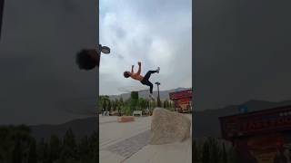 Back flip 💪😯 fitnessbody calisthenics shortsyoutube shorts [upl. by Urban879]