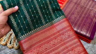 Banarasi Beautiful chiniya silk saree🤩🤗  sarees collection [upl. by Agripina]