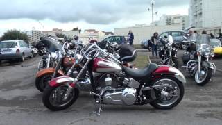 Motos Harley Davidson  Hardelot le 17 septembre 2016  4° [upl. by Nitsruk927]