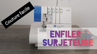 ENFILAGE de la SURJETEUSE PFAFF element 1230 OL [upl. by York]