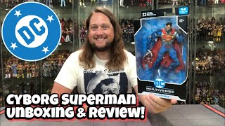 Cyborg Superman DC McFarlane Toys Unboxing amp Review [upl. by Iline]