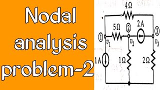 Nodal analysis problem 2 [upl. by Nagard]