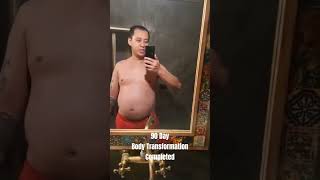 90 day Body Transformation is complete Down 42 lbs gym fitness health motivation inspiration [upl. by Amory768]