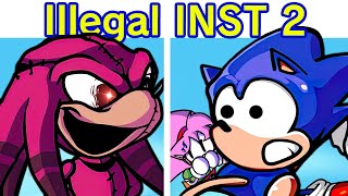 Friday Night Funkin VS Illegal Instruction V2 CANCELLED BUILD FNF Mod KnucklesSonicSonicexe [upl. by Ahsinel]