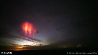 Aurora and Sprites over South Dakota 20240627 [upl. by Jones661]