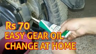 Gear oil change all scooter  TVS Jupiter Gear Oil Change [upl. by Hardwick208]