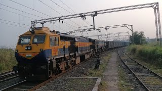 Twins Raipur WDG4D and WDG4 with BCN Freight  Indian Railways [upl. by Comyns]