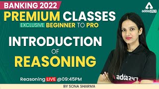 Beginner to Pro  Banking Exam 2024  Introduction of Reasoning by Sona Sharma [upl. by Rimaj]