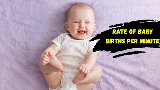 The SHOCKING Rate of Baby Births Per Minute [upl. by Oza]